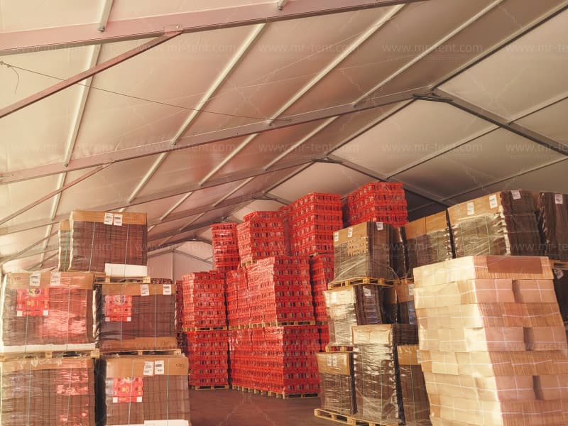 25×50×5m+20×20×3m Outdoor Warehouse Industrial StorageTent