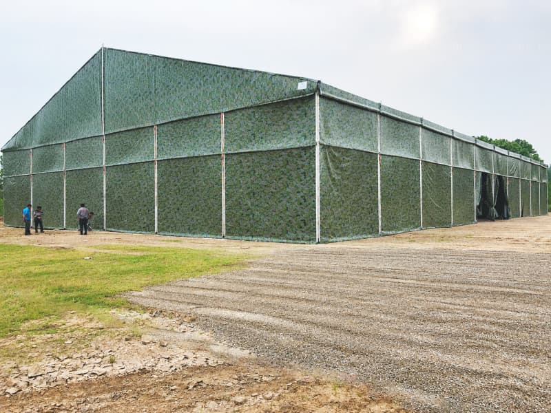 30m Span Camouflage Fabric Warehouse Tent