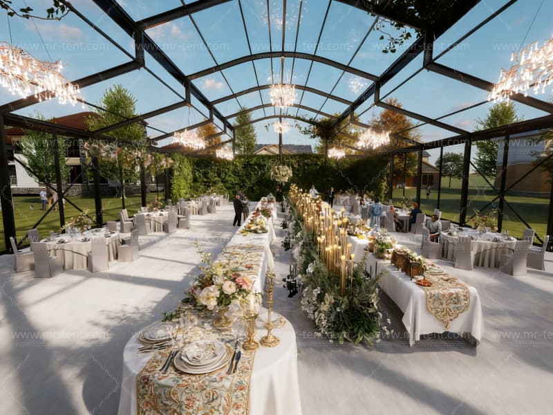 Transparent Wedding Party Tent Capacity 500-1000 people