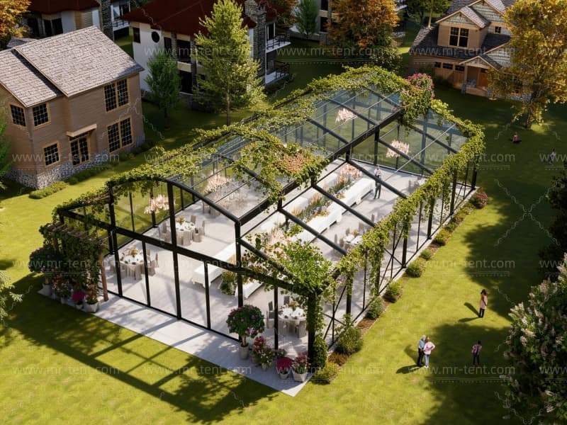 Transparent Wedding Party Tent Capacity 500-1000 people
