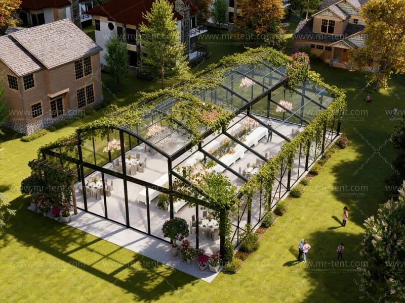 Transparent Wedding Party Tent Capacity 500-1000 people