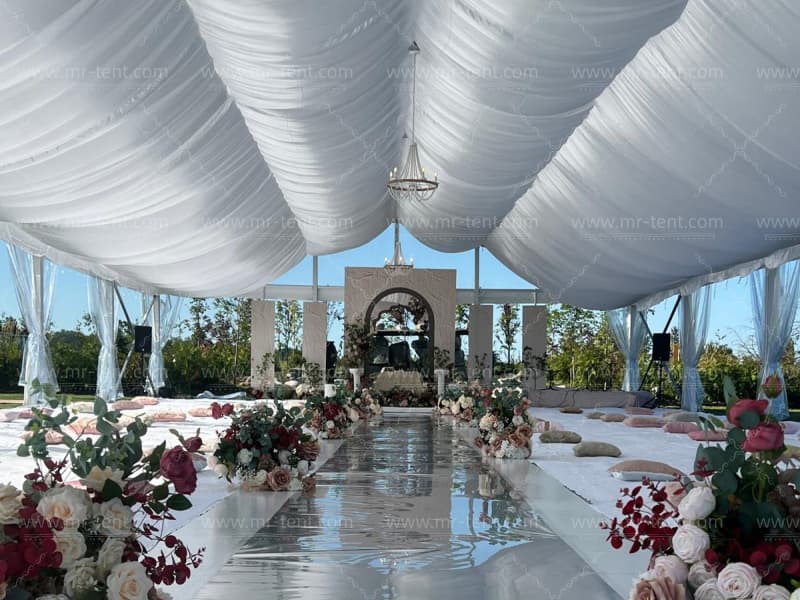 Outdoor 15m Span A-Shaped Clear Party Tent