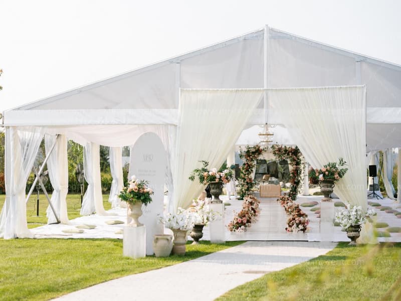Outdoor 15m Span A-Shaped Clear Party Tent