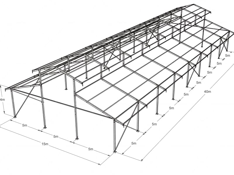 800 People Outdoor Wedding Party Tent