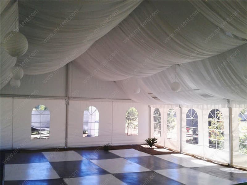 White Wedding Party Tent with Windows for Sale